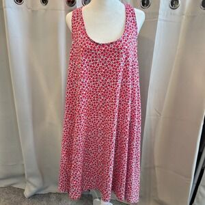 Americana Sundress 3X Ditsy Floral Braided Y-Back Casual Patriotic Beachy 20060